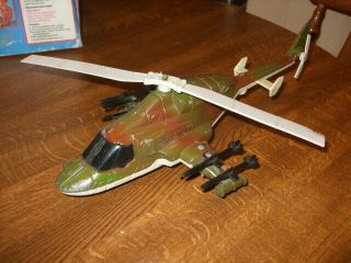 Vintage Ertl Diecast Wolfpack Air Command Helicopter 1986 Large 14 " (airwolf)