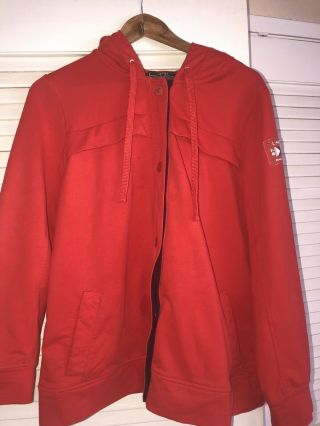 Vintage Ralph Lauren Polo Jacket Sweater Red/whi Mens Medium/women’s Xxl L - Rl 67