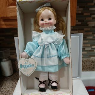 Vintage Effanbee Alice In Wonderland 15 " Doll Walt Disney Huggables Opened Box