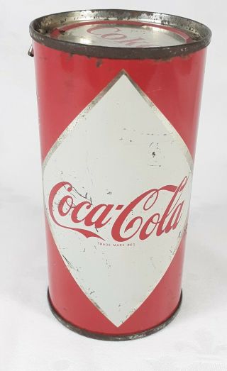 Vintage 1960’s Diamond Coca - Cola Can.  Canadian.  Bilingual.  “coke Trade Mark Reg”
