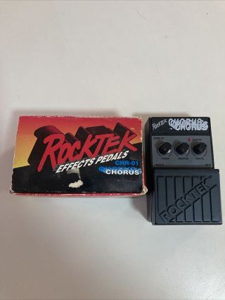 Rocktek Chr - 01 Analog Chorus Rare Vintage Guitar Effect Pedal,  Box
