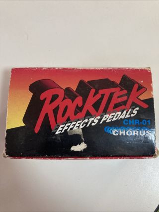 Rocktek CHR - 01 Analog Chorus Rare Vintage Guitar Effect Pedal,  Box 2