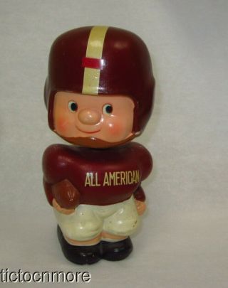 Vintage All American Football League Player Bank Bobblehead Nodder 1960 