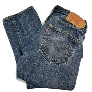 Vintage 90s Levi’s Mens 501 29x32 Straight Leg Button Fly Jeans Acid