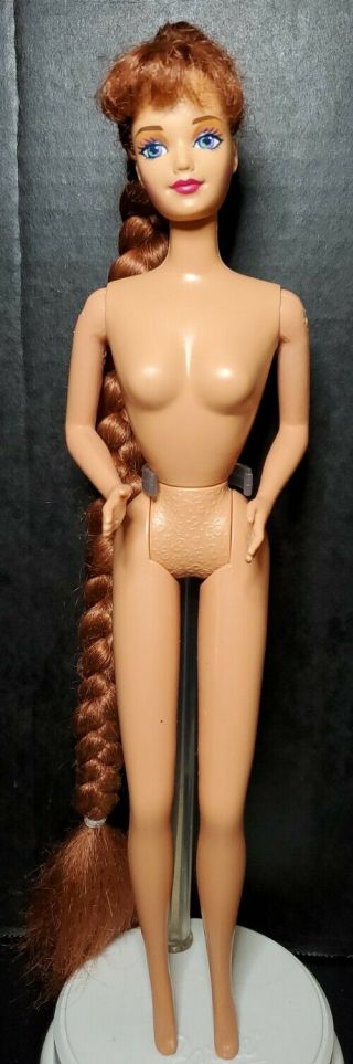 VTG 1995 Mattel Jewel Hair Mermaid TLC Midge Doll Long Red Hair Shimmery Tail 2