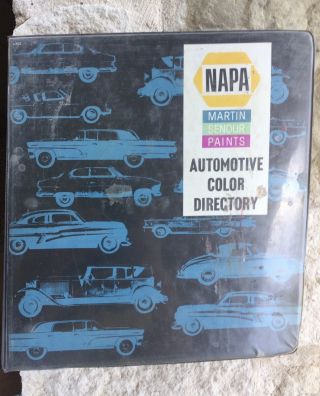 Vintage Napa Martin Senour Paints Automotive Color Directory 1962 - 1977