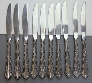 Vintage Mozart Oneida Deluxe Dinner Knife 8 Pc Stainless Steel Flatware