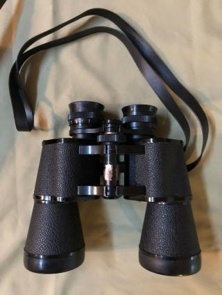 Vintage Traq Binoculars Model 4004 10x50 Wide Angle W/case & Neck Strap