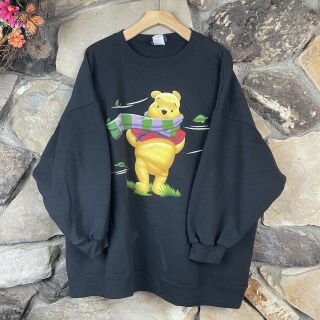 Vintage 90s Disney Winnie The Pooh Sweatshirt Crewneck Xxl Oversized