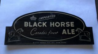 Vintage “black Horse Ale “bar Beer Sign.