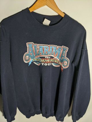 Vintage Alabama Band Concert Tour Sweatshirt Crewneck Size Large
