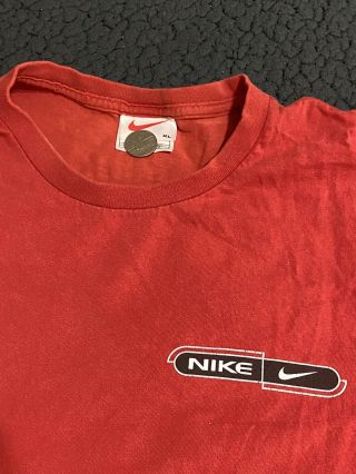 Vintage 90s White Tag Nike Spellout Logo Graphic T Shirt Size Xl