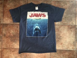 Rare Vintage Jaws Universal Studios Shirt “dun Dun Dun” Size Medium