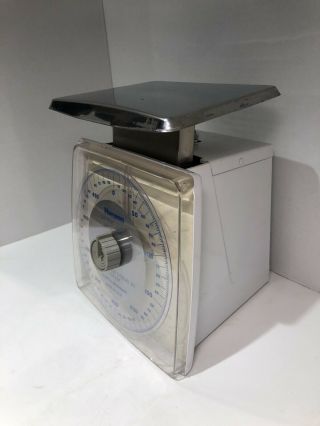 Vintage Hanson White Metal Dietetic Food Scale Model 1440