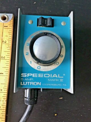 Vintage Lutron Speedial Mark Ii Motor Speed Control 5 Amp