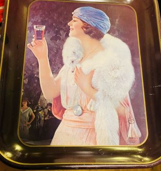 Rare Vintage Pop Coca Cola Party Girl Flapper Serving Tray 1925 Soda Antique 3