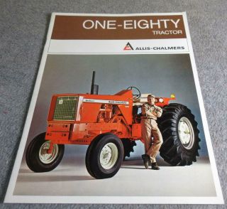 Vintage Allis Chalmers One - Eighty Tractor Brochure 1969