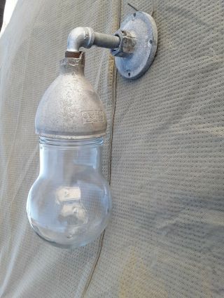 Vintage Crouse Hinds Industrial Light Fixture With Vdb - 3 Wall Mount