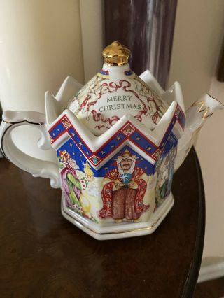 Vintage James Sadler Christmas Teapot - The Three Kings Euc