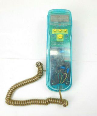 Hac Ca 8038 Clear See - Through Blue Phone Vintage 90 