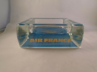 Air France French Airline Vintage Glass Ashtray Very Heavy Very Rare