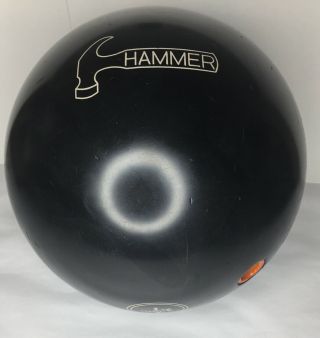 Vintage Faball Hammer Bowling Ball 4ua87458 Black 15lb 15oz