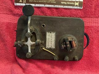 Vintage Telegraph Key & Sounder Signal Electric Mfg.  Co.  Morse Code Antique Old