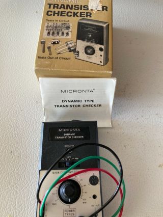 Vintage Radio Shack Micronta Dynamic Transistor Checker -