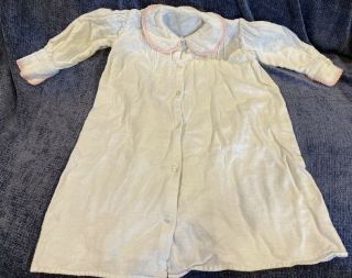 Antique White Cotton Dress For French Or German Bisque Doll