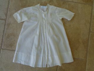Vtg Feltman Bros White Lace Baby Christening Baptism Gown Cotton Hand Made Dress