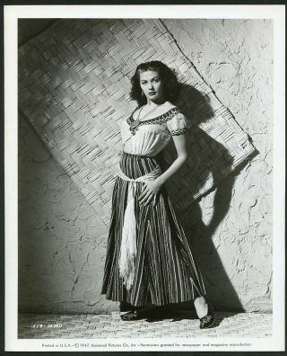 Yvonne De Carlo In Pin - Up Portrait Vintage 1947 Photo " Casbah "