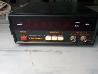 Vtg Yaesu Yc - 500j Frequency Counter,  Untested/ As Is/ Box