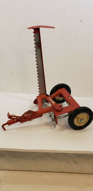 Vintage Tru Scale Metal Sickle Bar Hay Mower Farm Implement Toy U.  S.  A