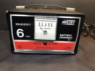 Vtg Shumacher Ws - 86 Battery Charger Solid State,  6 Or 12v @ 6 Amps Output