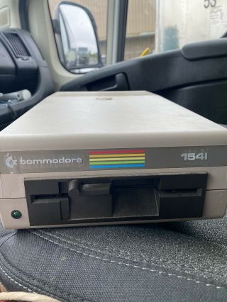 Vintage Commodore 64 1541 Floppy Disk Drive.  C64.  Powers On