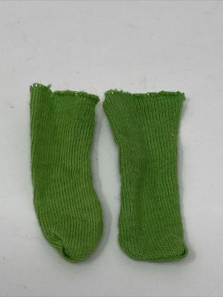 Rare Vintage Sears Young Ideas 1513 Skipper Doll Clothes Green Socks