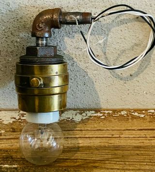 Steampunk Lamp Shade,  Vintage,  Antique Heavy Gauge Industrial Design,  Fire Hose