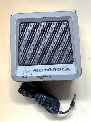 Vtg Motorola Speaker Twin V Radio Speaker Metal Case