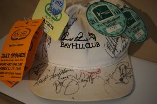 Vintage Golf Cap Arnold Palmer Bay Hill Club 1992 Nestle Invitational Signed