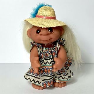 Vintage 1977 Thomas Dam Bohemian Girl Troll Doll 8 "