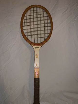 Vintage Wilson Jack Kramer Autograph Wooden Tennis Racket