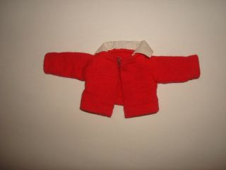 Vtg 1952 Ginny Vogue Doll Brother/sister Red Shirt 35/36 Fit Mdm Alex/muffie/8 "