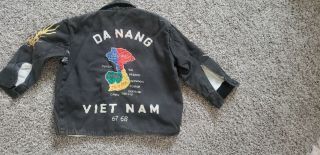 Vintage 1967 - 68 Da Nang Vietnam Embroidered Childs Vietnam War Souviner Jacket
