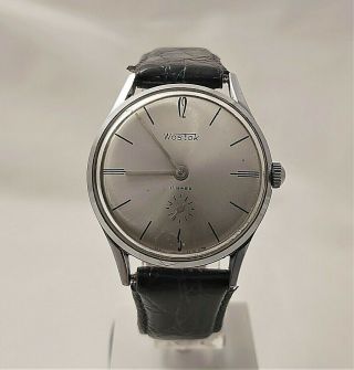 Vintage Wostok Ussr Wrist Watch On Wrist Winding 17 Jewels 2603