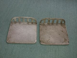 Vintage Pair M.  B.  Running Board Step Plates Chevy Ford Hot Rod