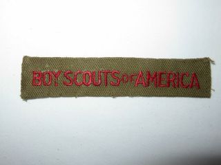 Vintage BSA Boy Scout Pocket Strip,  Community Patch,  Troop Committee Patch 1940s 3