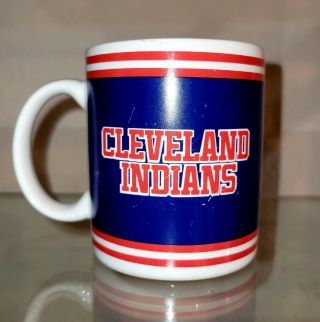 RARE Vintage CLEVELAND INDIANS Chief Wahoo Coffee Mug Cup Baseball MLB Historic 2