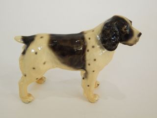 Vintage Mortens Studio Dog Figurine Springer Spaniel Porcelain Ceramic