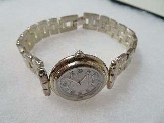 Vintage Ecclissi 3240 Sterling Silver Ladies Wristwatch Quartz 59.  73 Gr.  Running