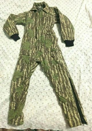 Vintage " All Weather Outerwear " Camo Coveralls Boy 
